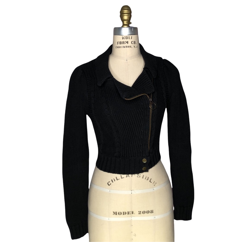 H&M Cable Knit Black Sweater [xs]